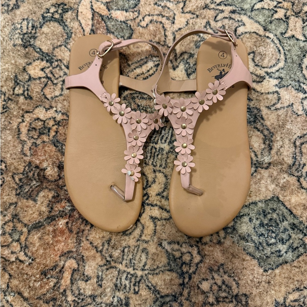 Pink Floral Sandals